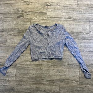 Zara cropped grey cardigan